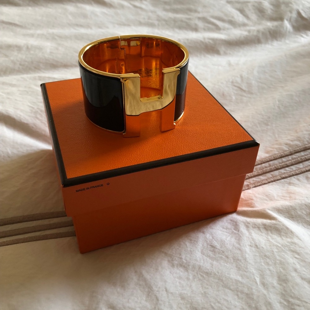 ***SOLD*** Hermes black Clic Clac H Extra Wide